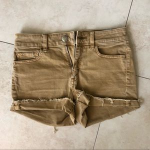 Mustard yellow shorts